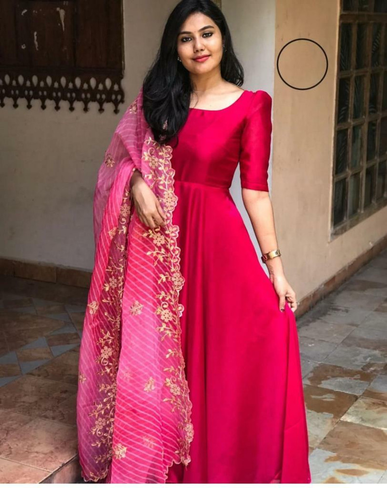 Flipkart silk top gown