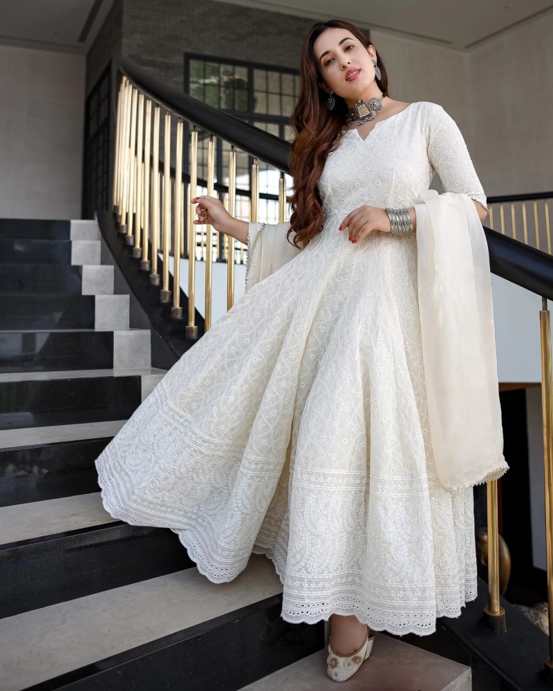 Buy Anarkali Gown Heavily Embroidered Bridal Suit Pakistani Online in India   Etsy