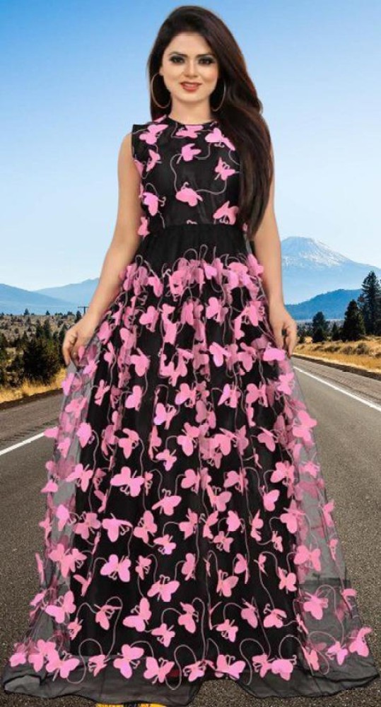 SUMITA SAREE FlaredAline Gown Price in India  Buy SUMITA SAREE  FlaredAline Gown online at Flipkartcom