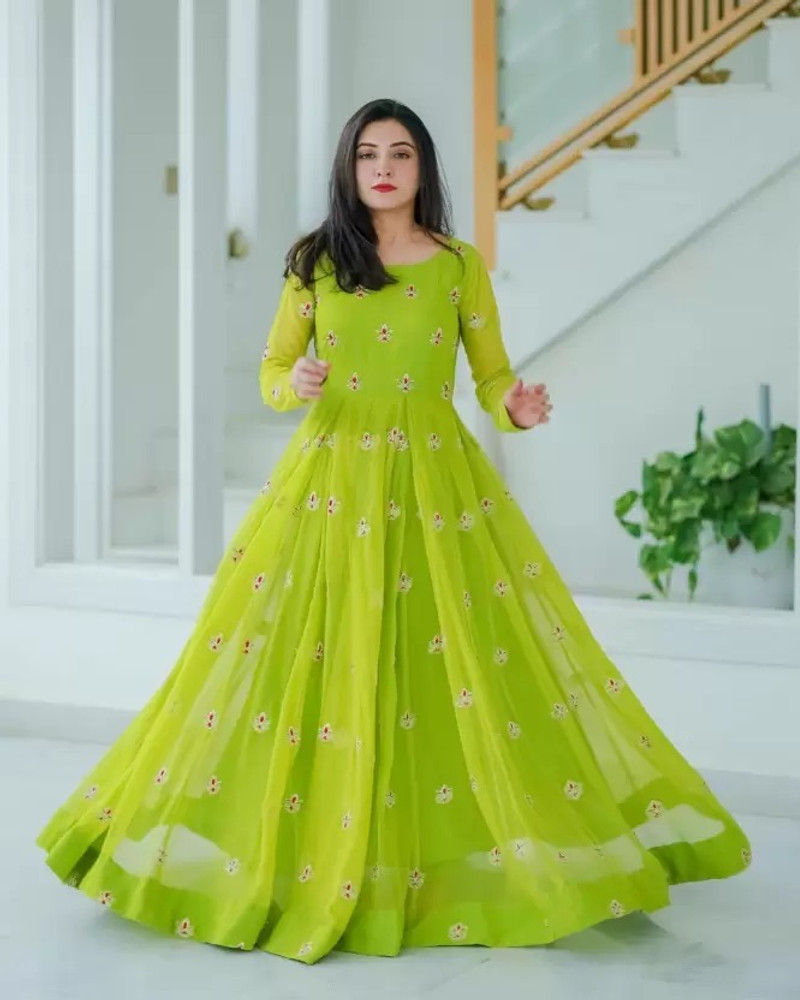 Long anarkali gown online shopping outlet