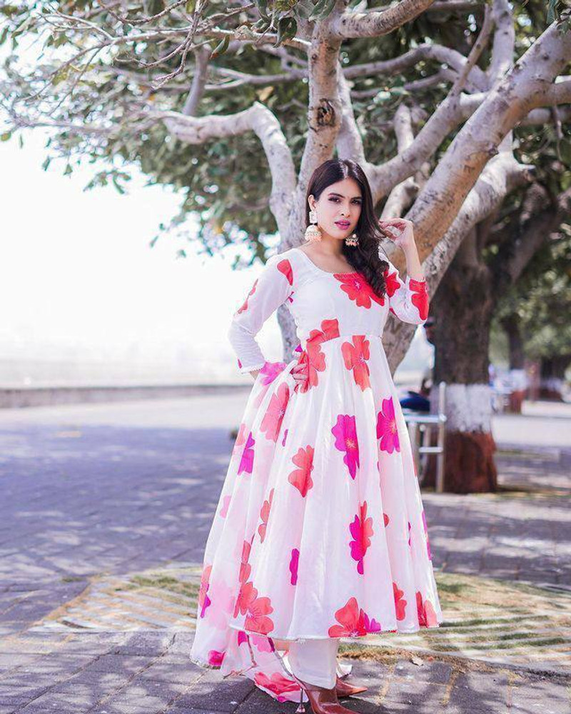 MARUTI FSY Women Maxi White Dress Buy MARUTI FSY Women Maxi