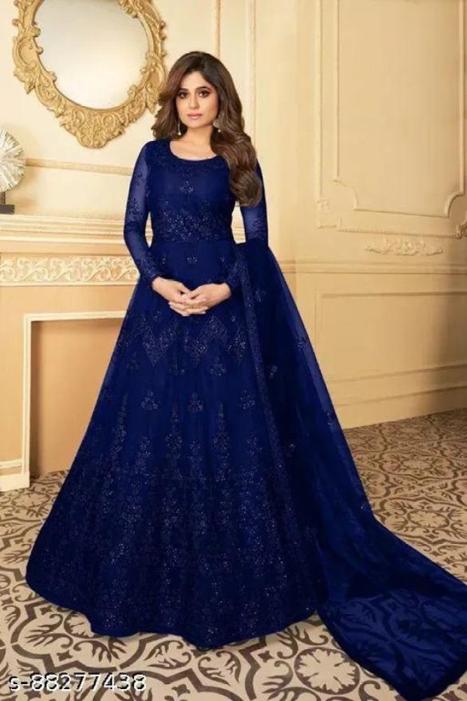 Anarkali 2024 gown blue