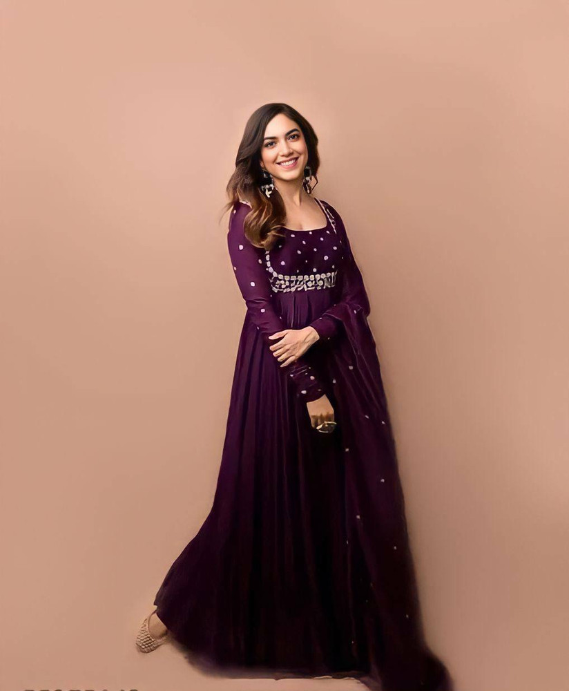 MELDIS Women Gown Dupatta Set Buy MELDIS Women Gown Dupatta Set