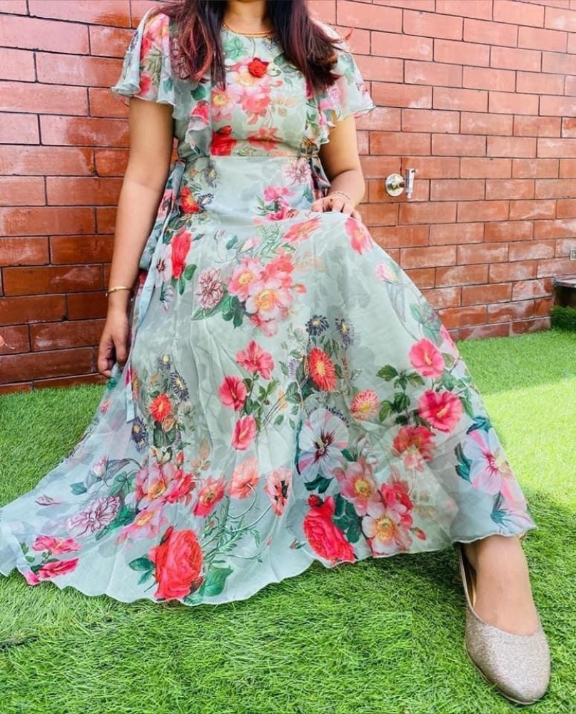 Floral maxi outlet dress flipkart