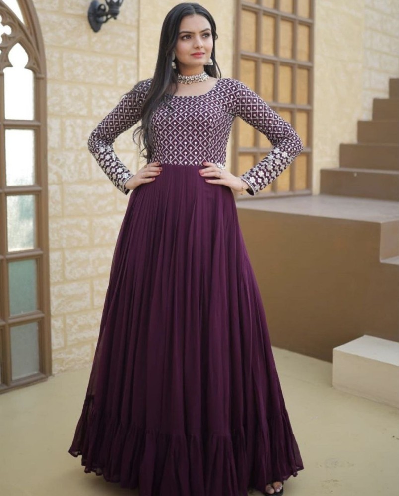 MISS CLOTHING FlaredAline Gown Price in India  Buy MISS CLOTHING FlaredAline  Gown online at Flipkartcom