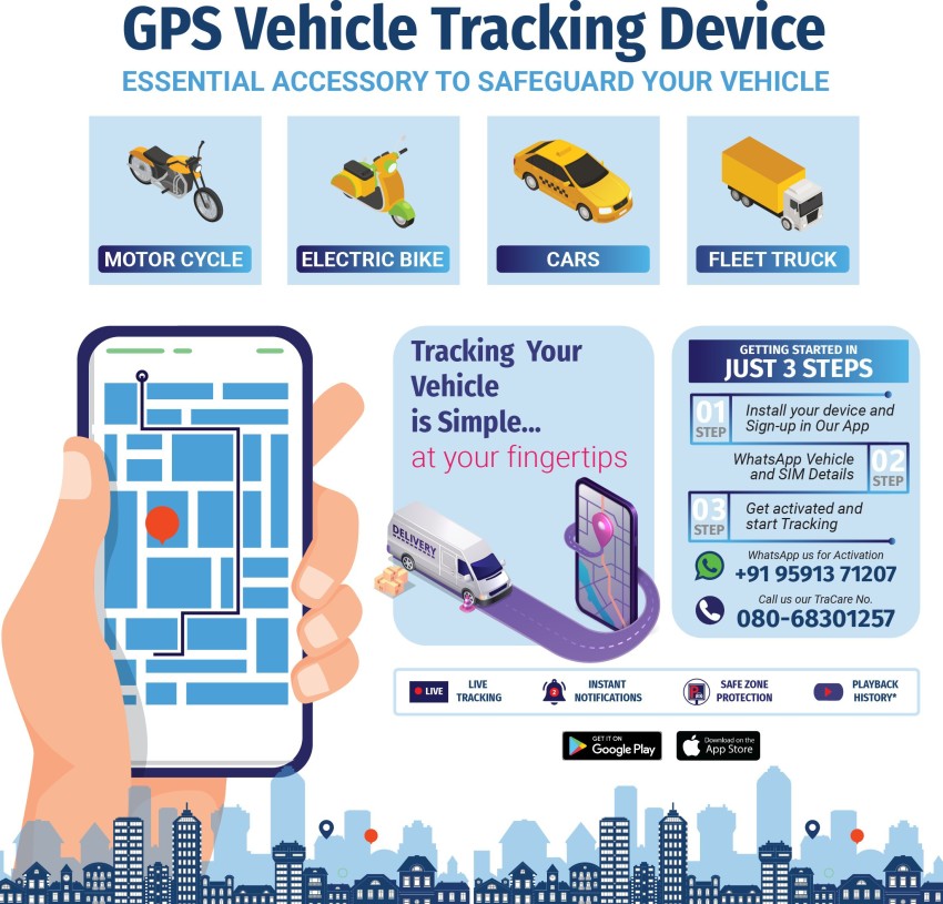 Auto Force Tracker for Car, Bike, Truck, Bus (3M Subscription, Anti-Theft,  SIM, Wired) GPS Device Price in India - Buy Auto Force Tracker for Car,  Bike, Truck, Bus (3M Subscription, Anti-Theft, SIM