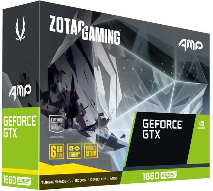 nVIDIA NVIDIA ZOTAC GAMING Geforce GTX 1660 SUPER 6GB THE MOST EFFICIENT  GRAPHIC CARD 6 GB GDDR6 Graphics Card - nVIDIA : Flipkart.com
