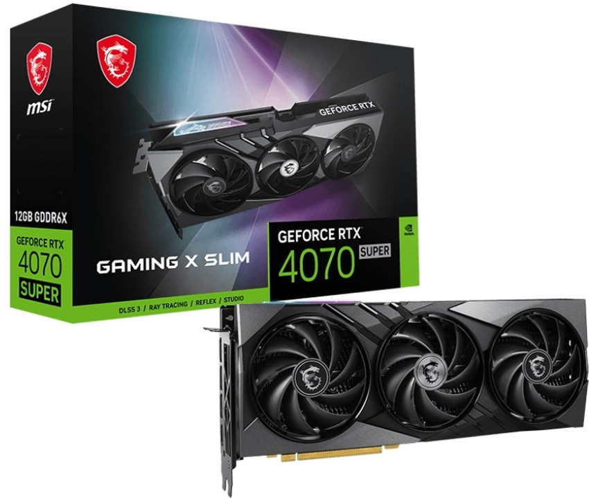 MSI GeForce RTX 4070 SUPER 12G GAMING X SLIM GDDR6X 12 GB NVIDIA 