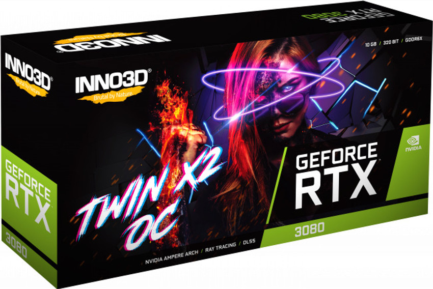 Inno3D GEFORCE RTX 3080 TWIN X2 OC LHR 10GB GDDR6X 10 GB NVIDIA  