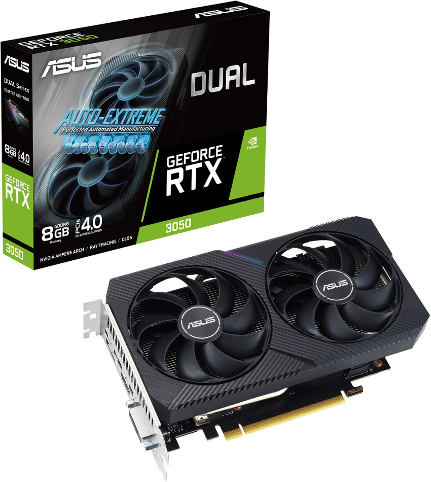 ASUS NVIDIA Dual NVIDIA GeForce RTX3050 8G V2 Gaming Graphics card