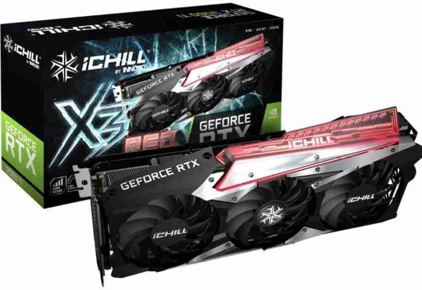 NASHGLOBAL NVIDIA GEFORCE RTX 3060 Ti iChill X3 RED LHR 3-max 