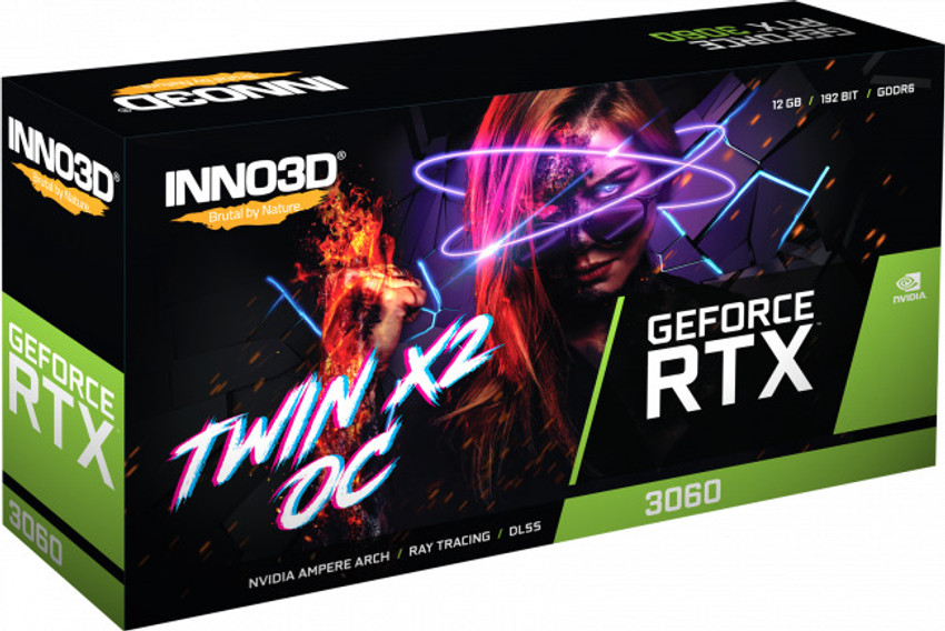 Inno3D GEFORCE RTX 3060 Twin X2 OC GDDR6 12 GB NVIDIA Chipset 192 