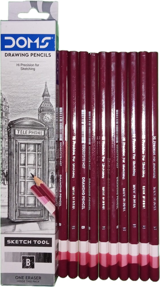 Doms Drawing Pencils for Sketching - Set of 6