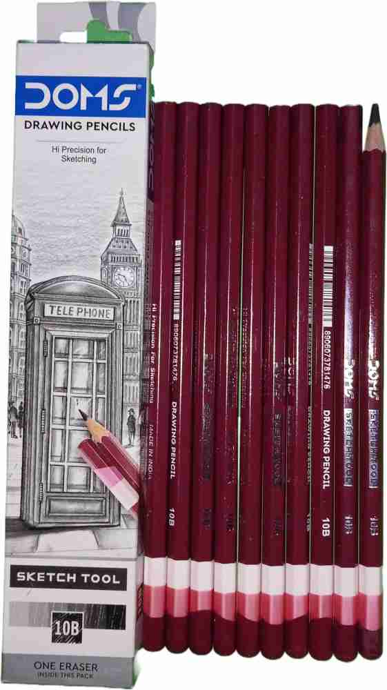 DOMS Drawing & Sketching 2H Pencil Price in India - Buy DOMS Drawing &  Sketching 2H Pencil online at