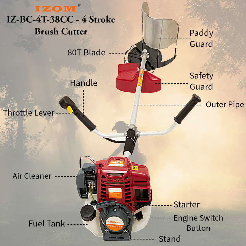IZOM Brush Cutter IZ BC 4T 38CC 2HP 4 Stroke 38CC Agriculture Weed Crop Harvesting Fuel Grass Trimmer Price in India Buy IZOM Brush Cutter IZ BC 4T 38CC 2HP 4 Stroke 38CC Agriculture Weed Crop Harvest...