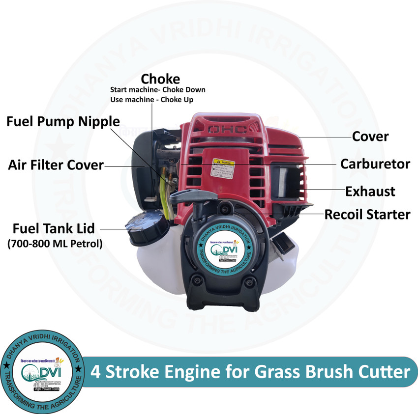 35cc 4 outlet stroke engine