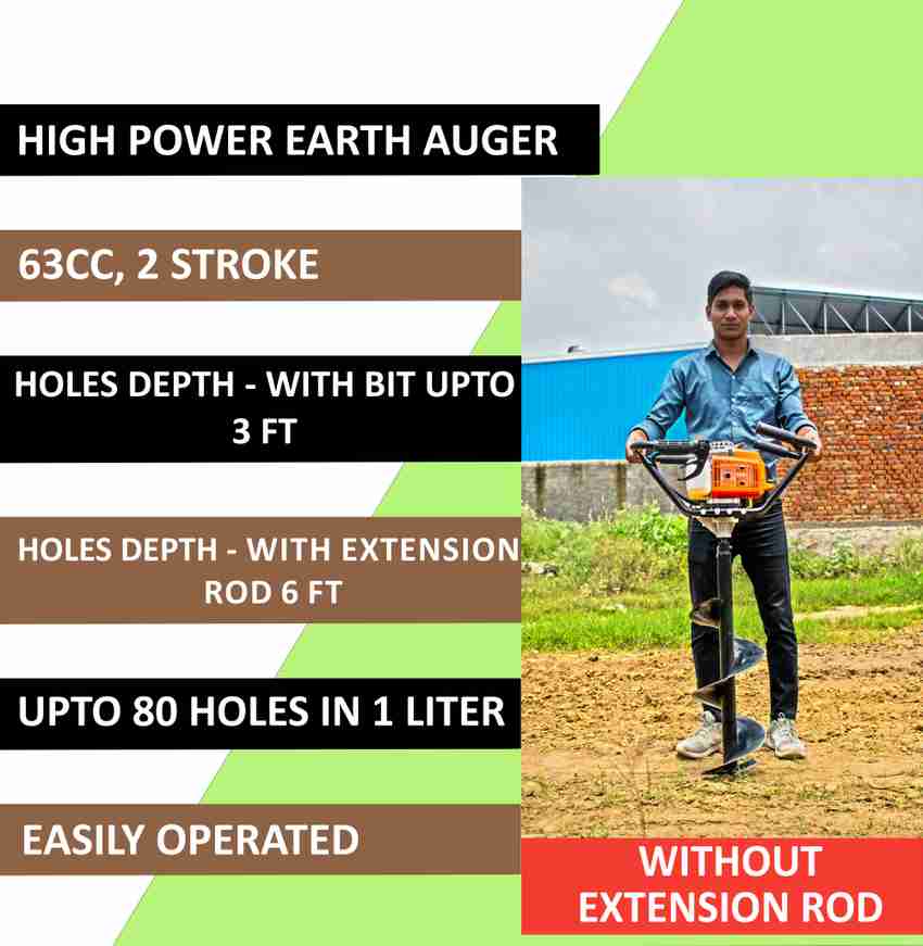 Cordless shop drill auger