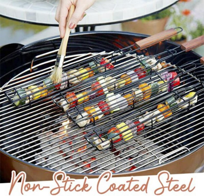 COSKIRA Kabob Grilling Baskets Companion Nonstick Grilling Baskets for Outdoor Grill Fish Basket Grill Price in India Buy COSKIRA Kabob Grilling Baskets Companion Nonstick Grilling Baskets for Outdoor...