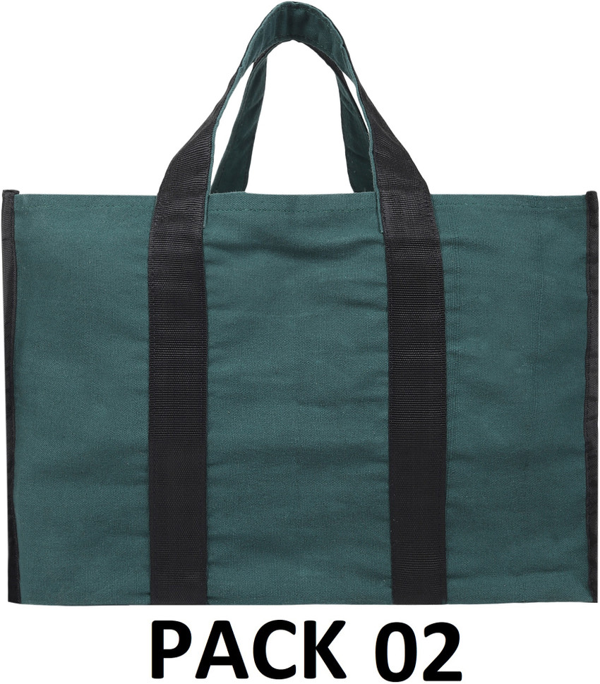 BlackBoxes Canvas Grocery Bags Pack of 2 Grocery Bags Price in