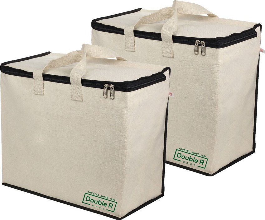 Big cloth bag with zipper on sale