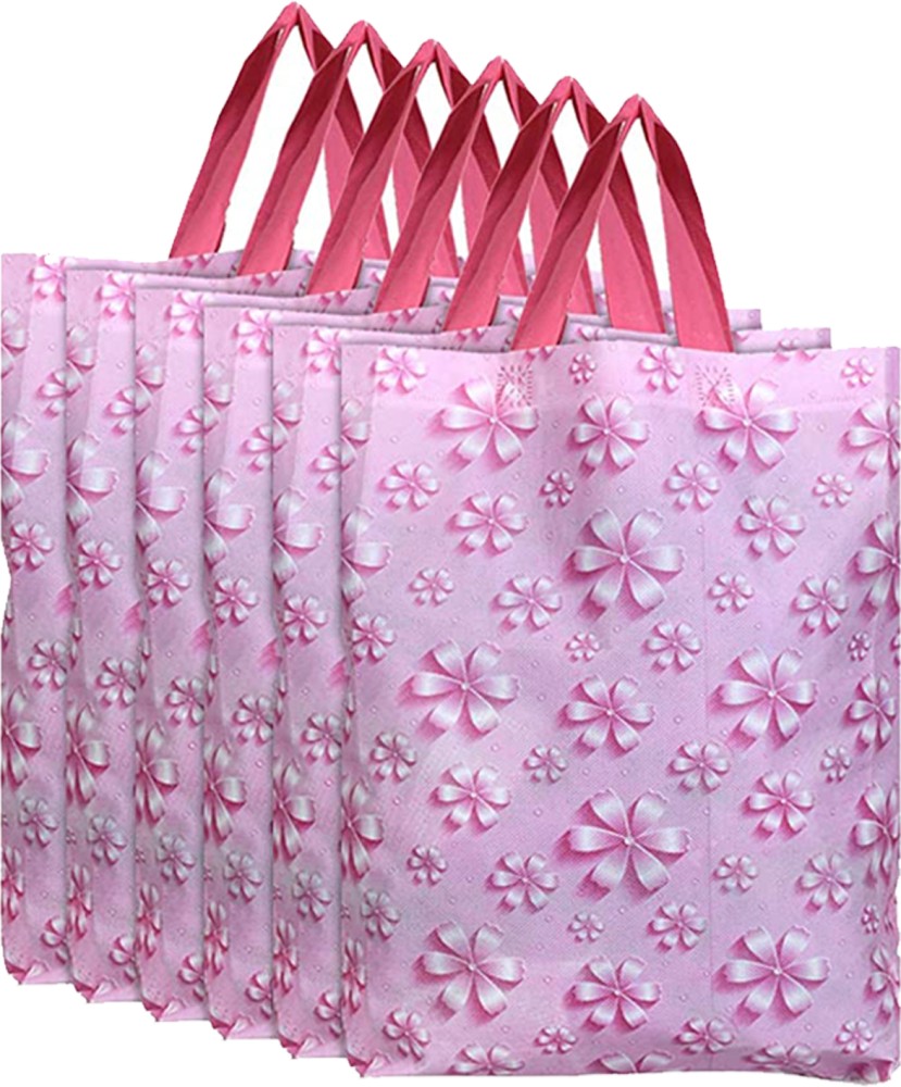 Pink plastic grocery discount bags