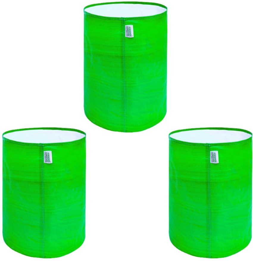 Green/orange Round Grow Bag 15x18, For Growing Plants