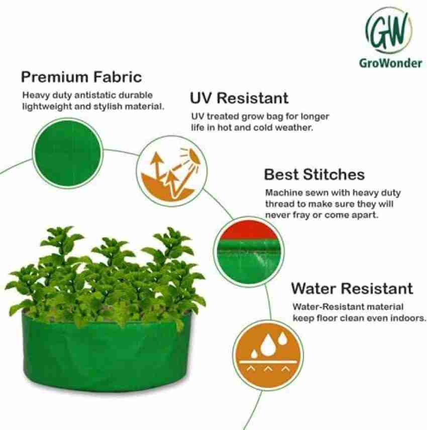 Up To 87% Off on 5 Pack Garden Grow Bag Vegeta