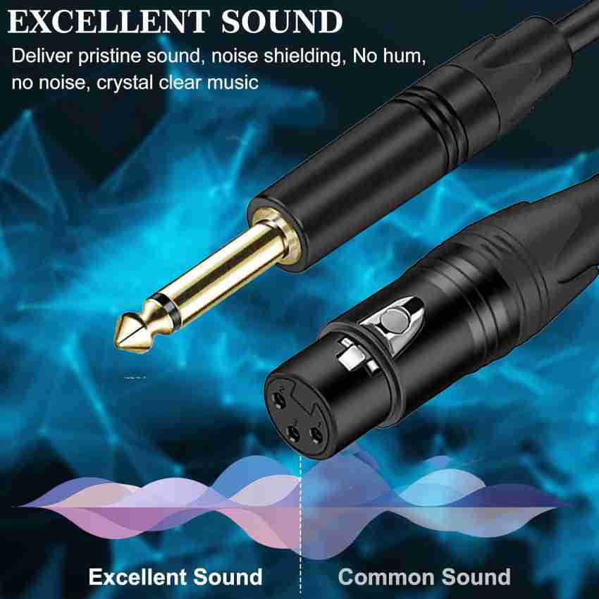 darkingwings 5 Meter 6.35mm Mono Male to XLR Female Cable Microphone Cable  for DJ, Amplifier Microphone Cable Price in India - Buy darkingwings 5  Meter 6.35mm Mono Male to XLR Female Cable