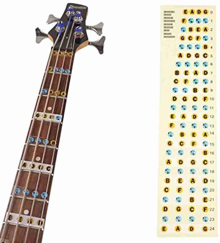 WorldForU Bass Guitar Fretboard Notes Adhesive Inlay Guitar