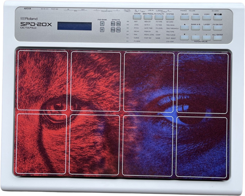 Rhythm Pro Tiger Eyes Self Adhesive Octapad Skin For Roland SPD