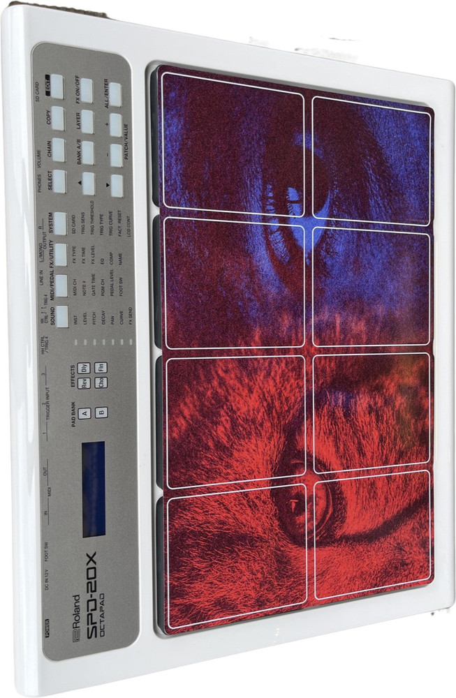 Rhythm Pro Tiger Eyes Self Adhesive Octapad Skin For Roland SPD