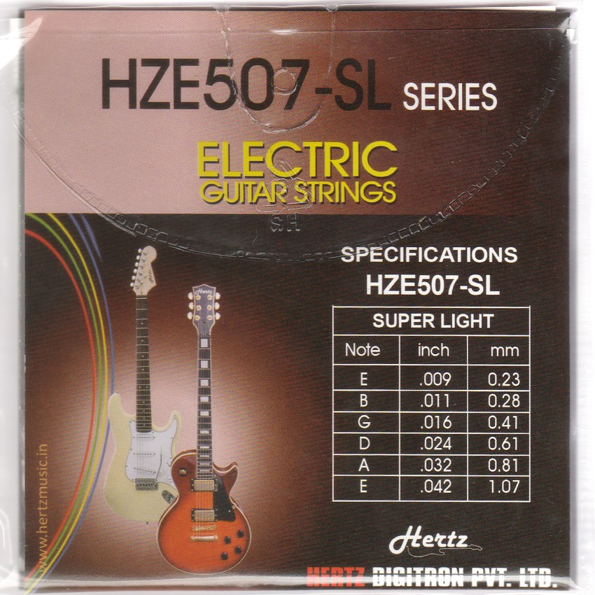 Hertz Electric HZE507 SL Guitar String Price in India Buy Hertz