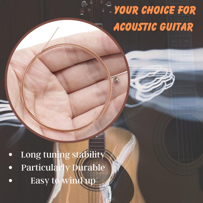 Urban Infotech Acoustic Guitar G 3rd Bronze Strings with 5 Picks