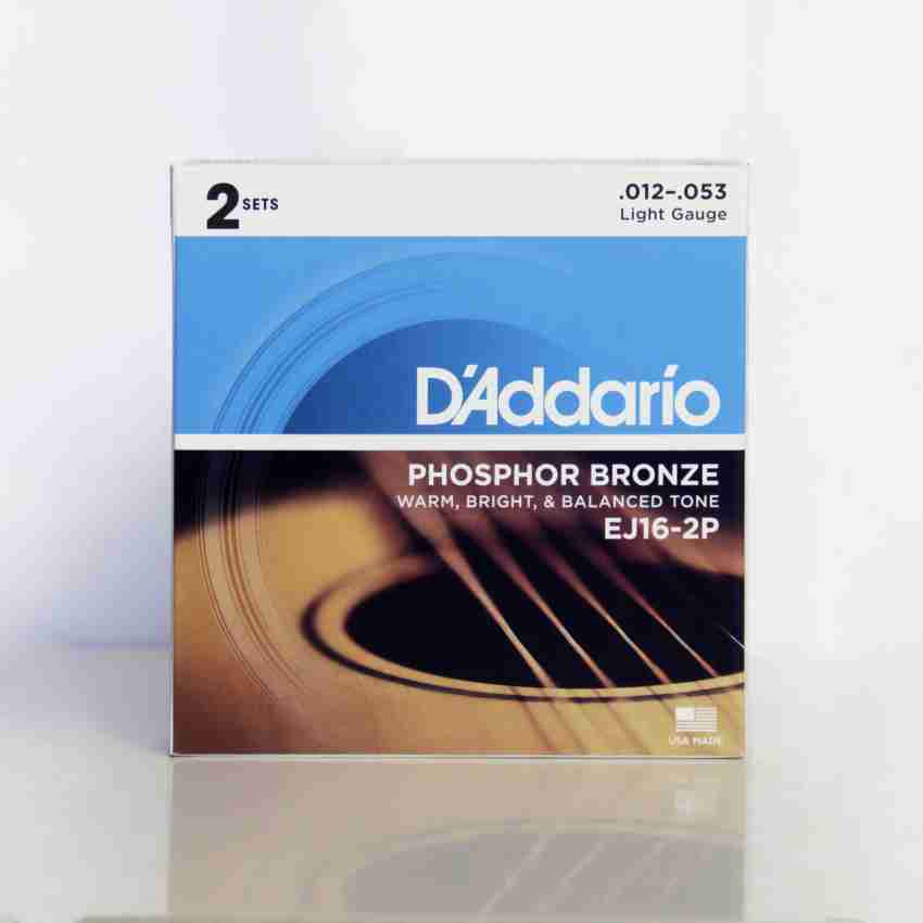 D ADDARIO Acoustic String set Daddario EJ16 2P 12 53 Gauge 2Sets