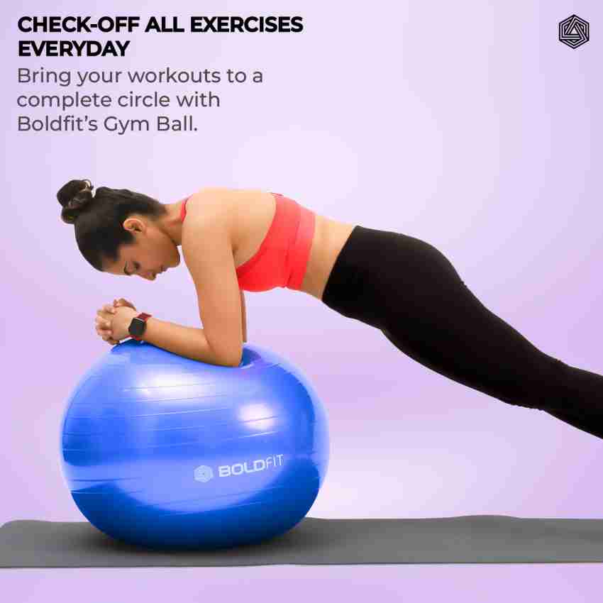 BOLDFIT Gym Ball 55 Cm Exercise Ball Yoga Ball Swiss Ball