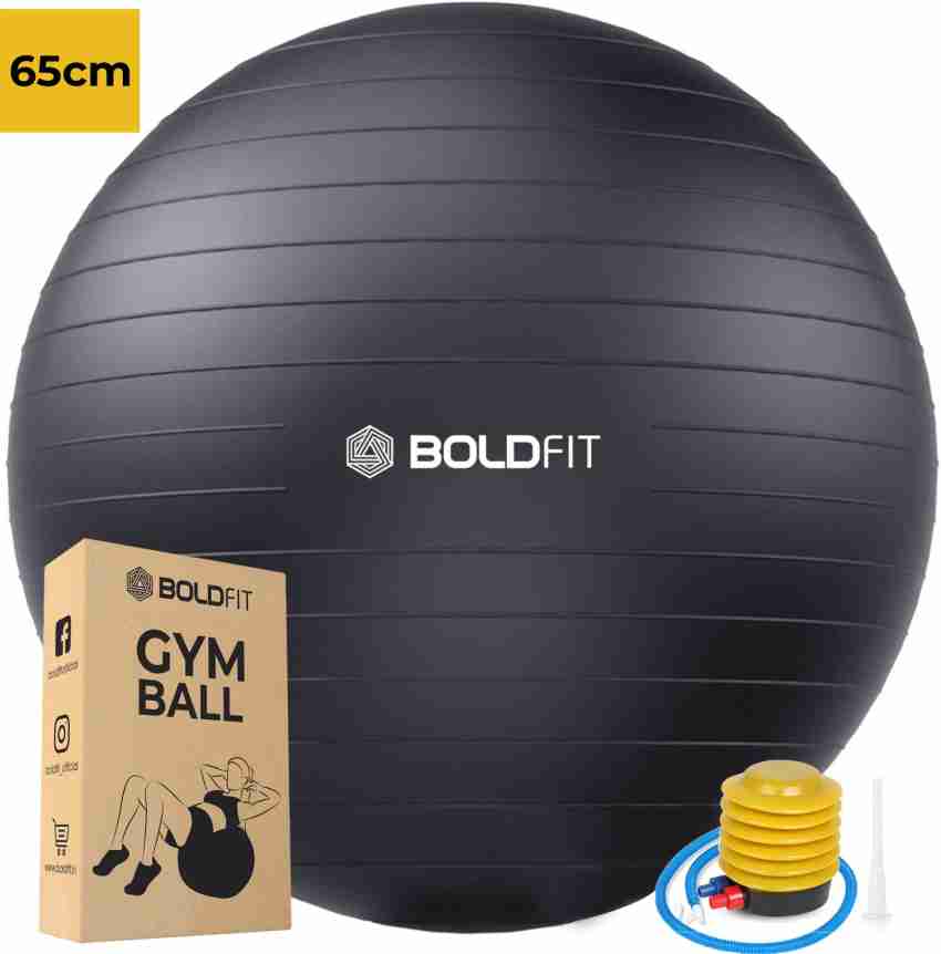 BOLDFIT Gym Ball 65 Cm Exercise Ball Yoga Ball Swiss Ball Pregnancy Ball  Balloon Workout Gym Ball