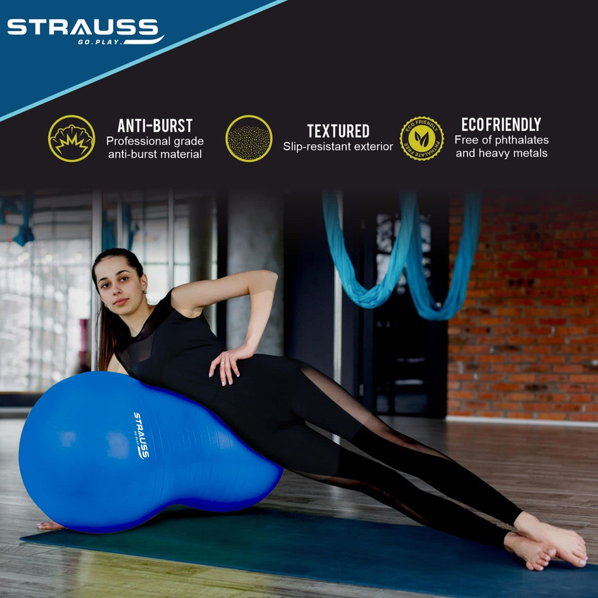Strauss Anti Burst Gym Ball Peanut Shape Exercise Ball For Kids