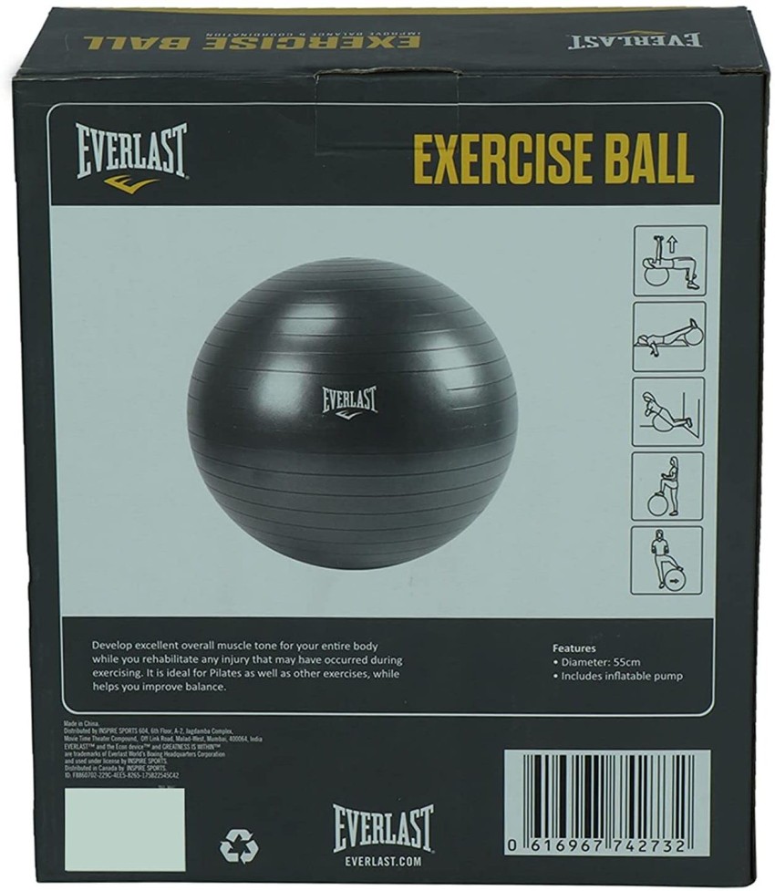 Everlast 75Cm Anti-Burst Stability Ball W/3Lb Sand Weight