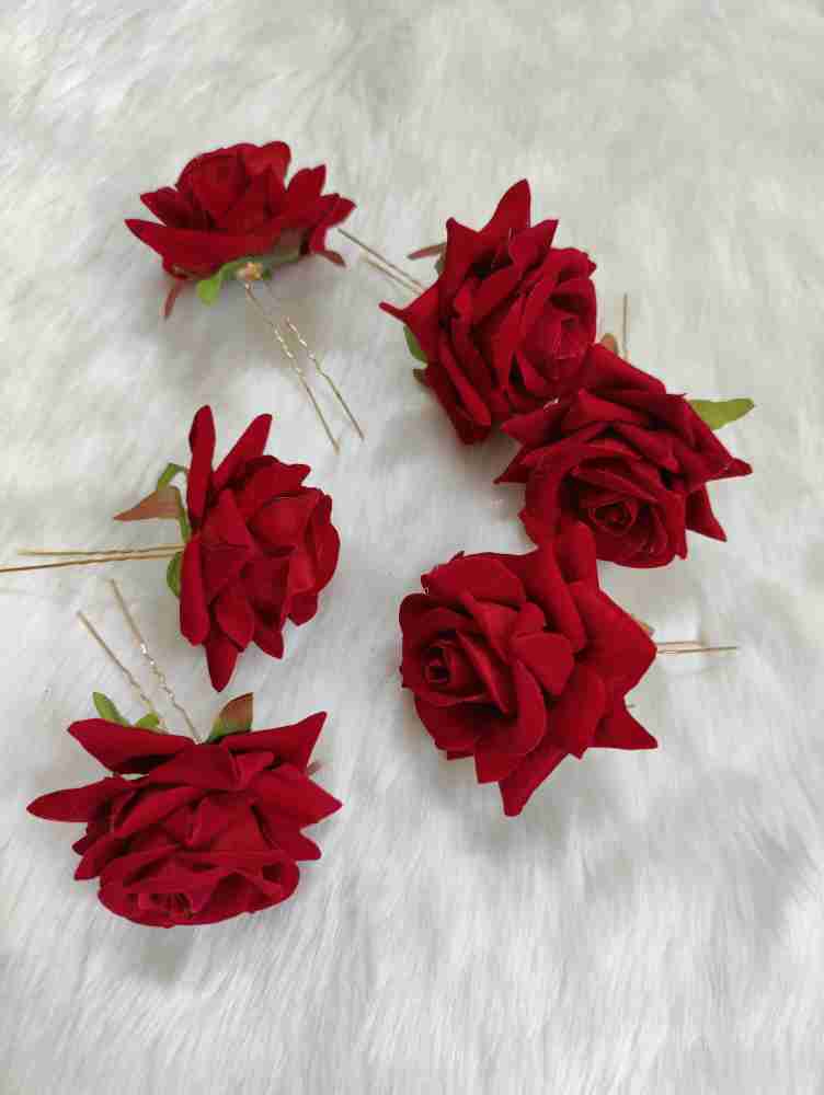 Flower hair pins online