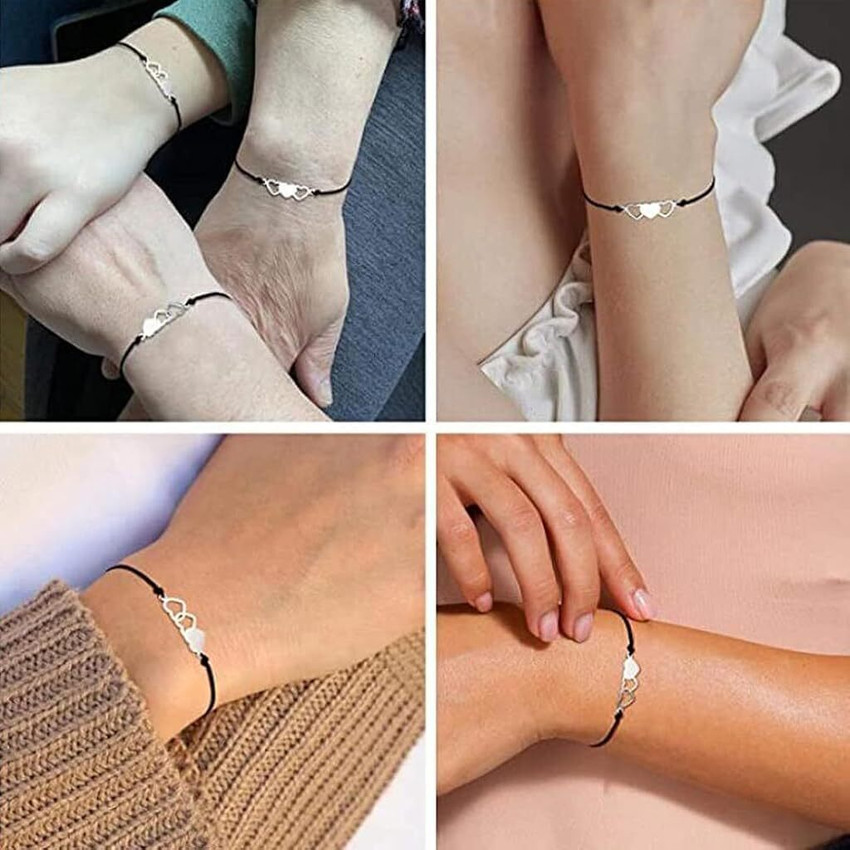 Silver friend bracelet shop