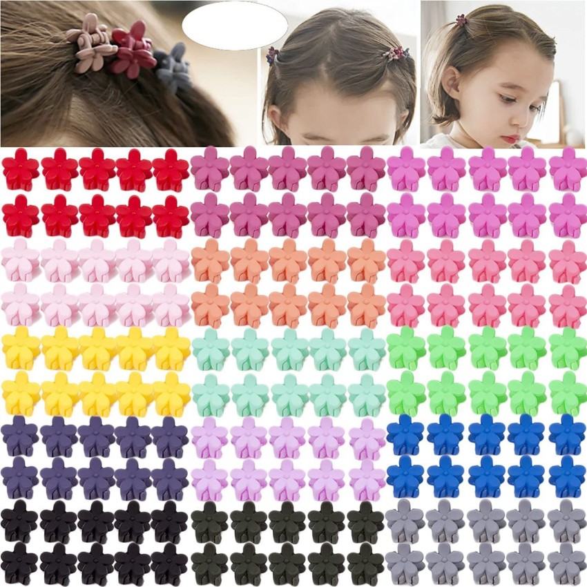 combo of 20 ) Bangs Mini Hair Claw Clip Hair Pin For Little Girls Random  Assorted Colored