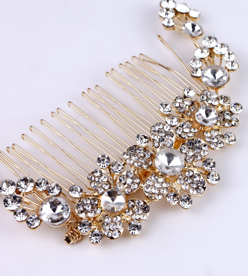 Butterfly Hair Clip Rhinestone Flower Girl Bridal Wedding Accessories 