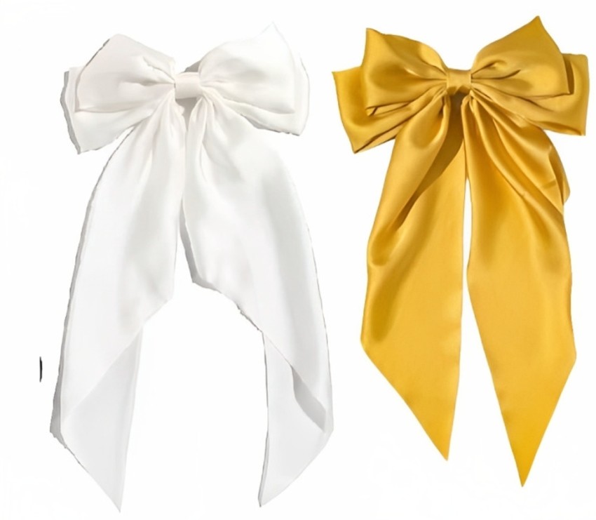 FilterFashion Bow Hair Clip/ Hair Ribbon For Women And Girls Made