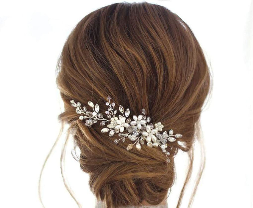 Floral hair clips wedding on sale