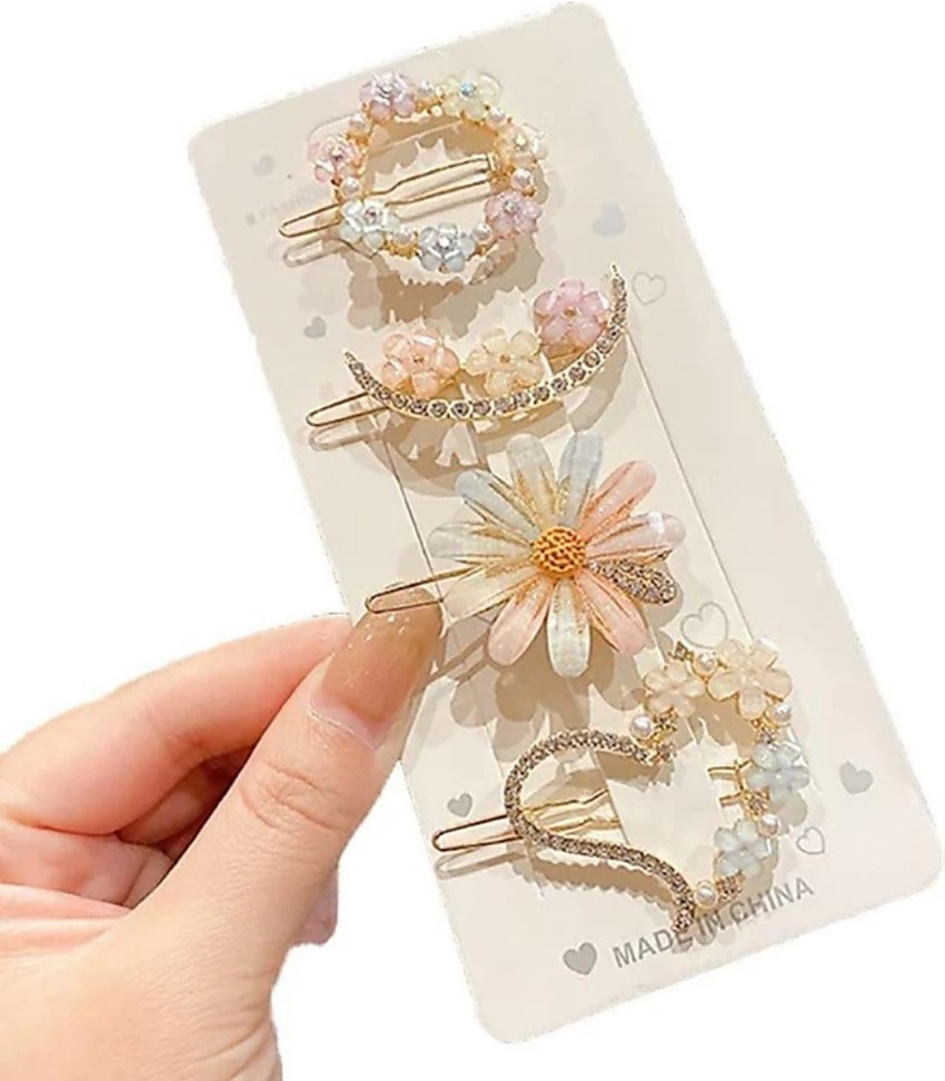 Bajirao Korean style hair pins for women pack of 4 Hair Pin Price