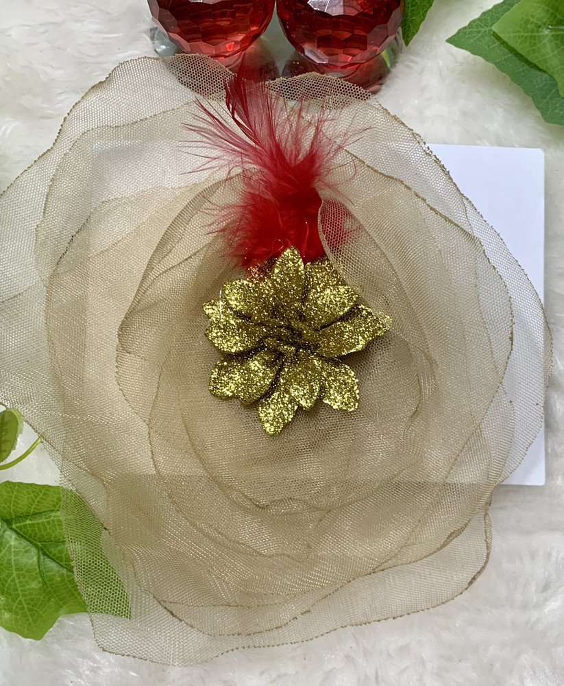Joy s Creations Net and Feather Fascinator Hair Clip for Girls