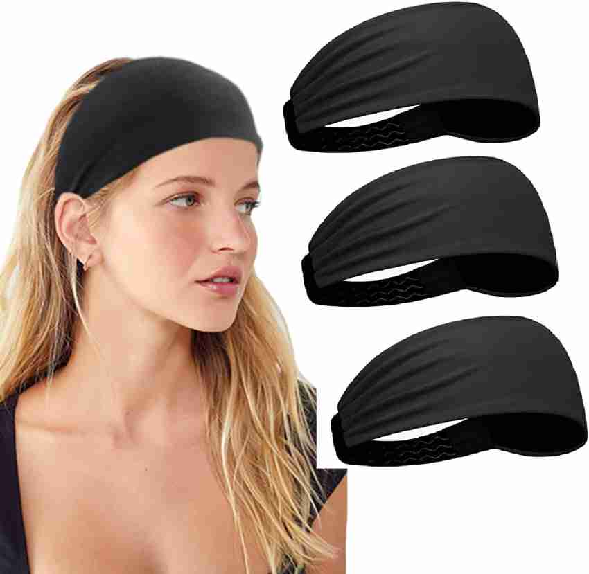 plutoprom Sports Non Slip Elastic Headband Anti Slip Sweatband