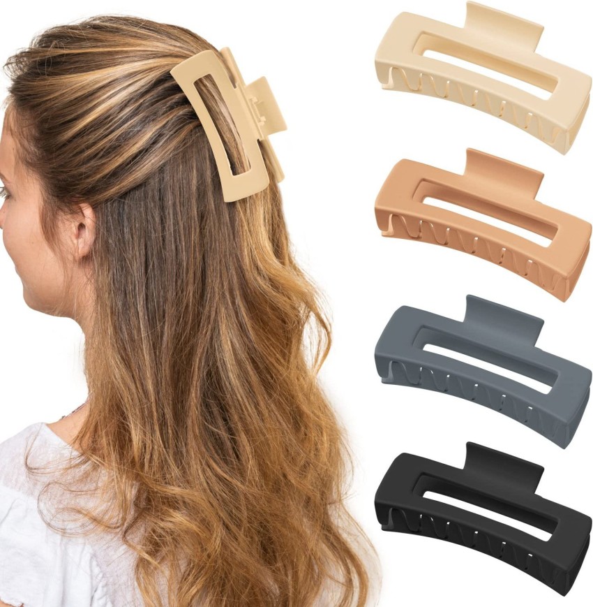 Big Hair Claw Clips for Women Large Claw Clip for Thin Thick Hair Strong  Hold Barrette Nonslip Hair Clips Accessories Headwear