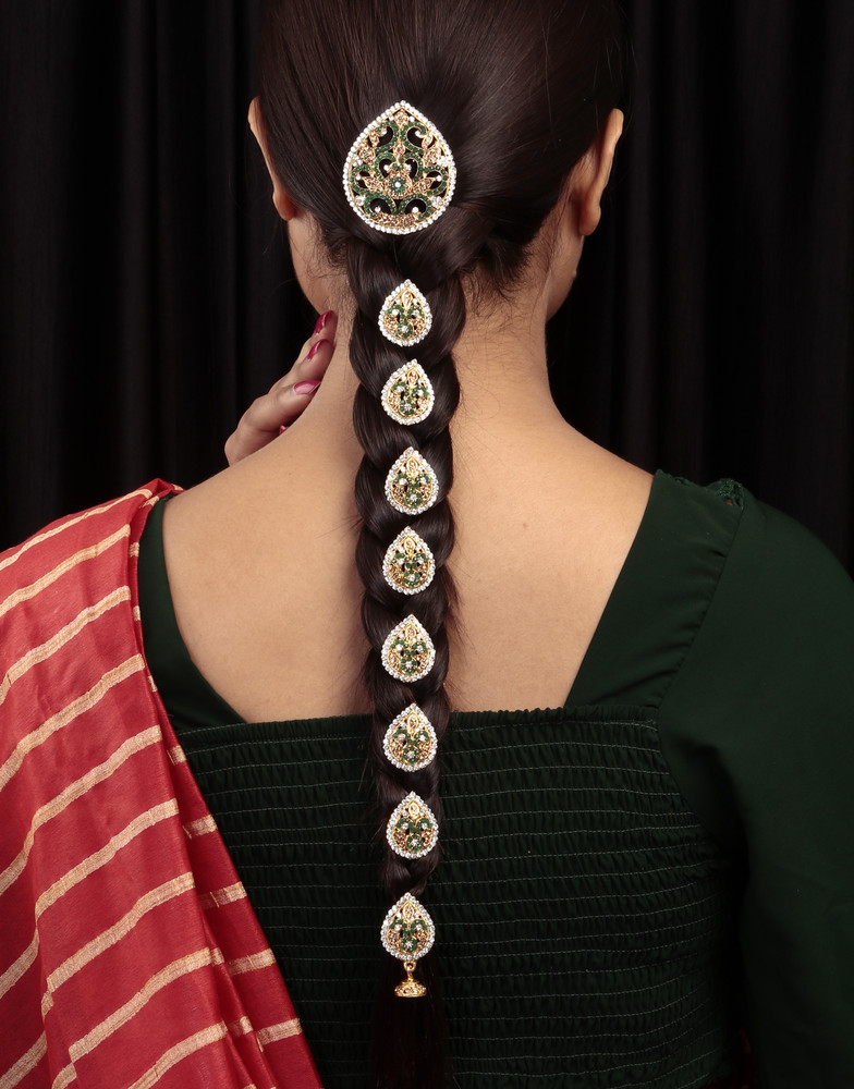 Traditional Maharashtrian Kolhapuri Micro Gold Plated Hair Pin B