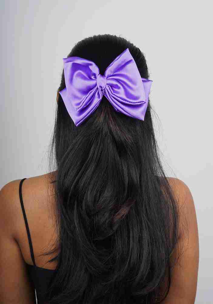 Purple outlet hair ribbon